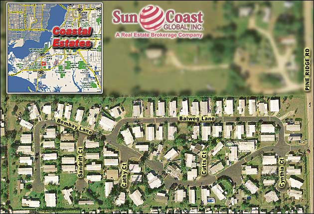 Coastal Estates Overhead Map